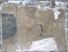 o. T., 2003, 61 x 80,5, Mischtechnik auf Papier, l, Strukturpaste, Collage, Bleistift, 1 600 Euro
