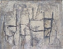 Figurativ, 2003, 47,5 x 61,5, Mischtechnik auf Papier, Öl, Strukturpaste, 900 Euro
